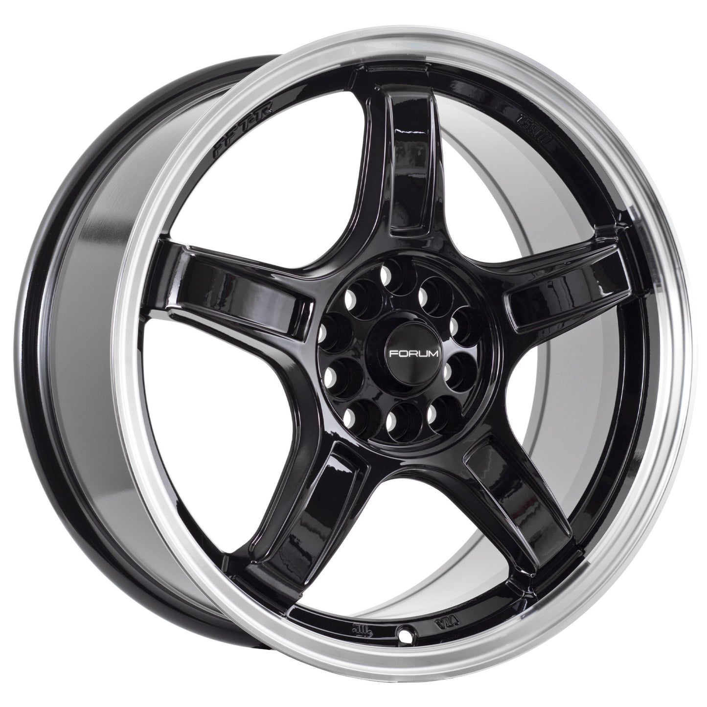Forum Blitz Black Polished Lip 17x7.5