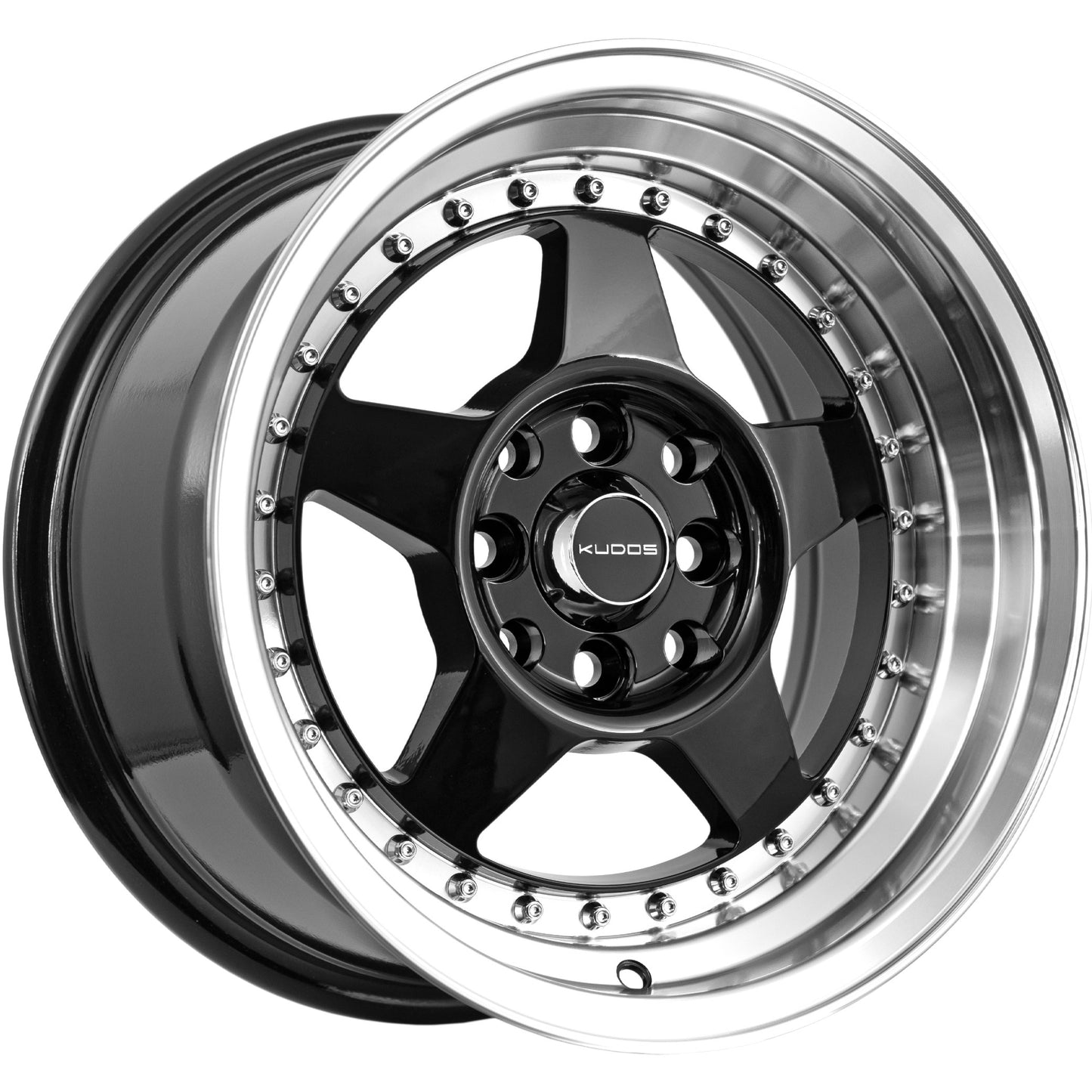 Kudos Manila 15x8" Black Polished Lip