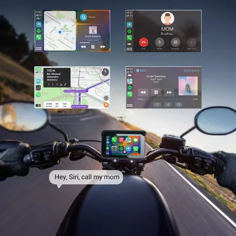 OTTOCAST Wireless Carplay & Android 5" Screen + Cameras For Motocycles