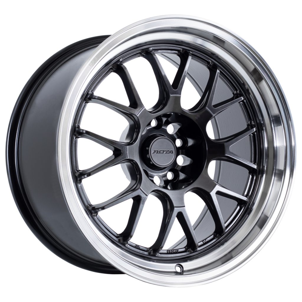 Rota Mxr Hyper Black Polished Lip – Street Link Performance