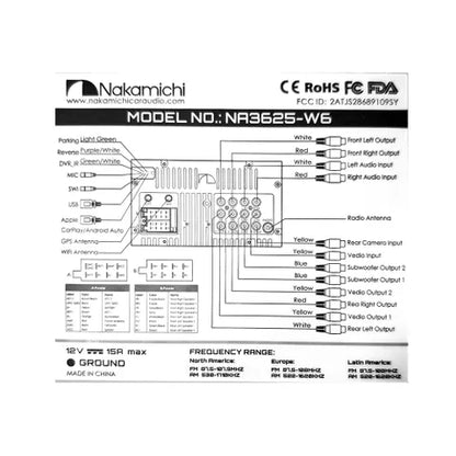 Nakamichi 6.8" Head Unit