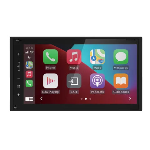 Mongoose 6.75" Double DIN Head Unit | Carplay & Android Auto