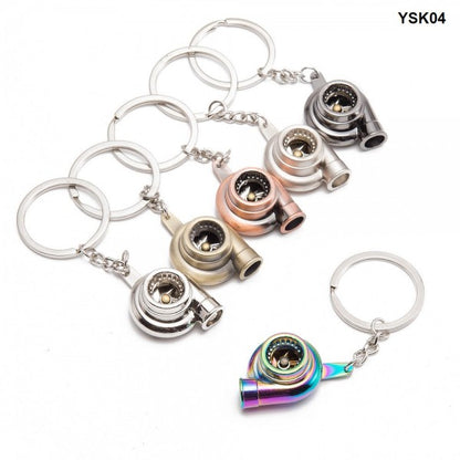 Alloy Turbo Keyring
