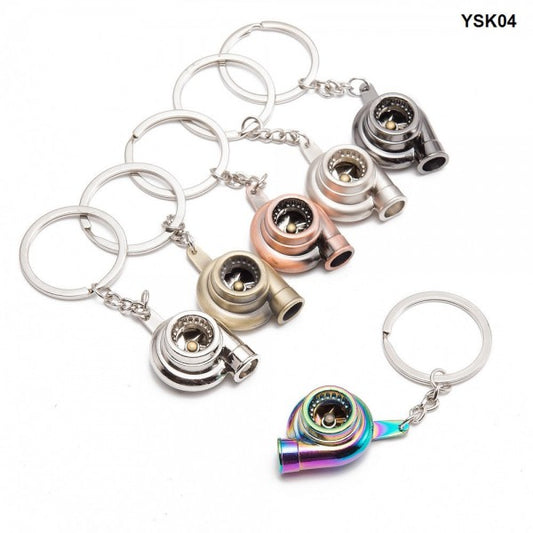 Alloy Turbo Keyring